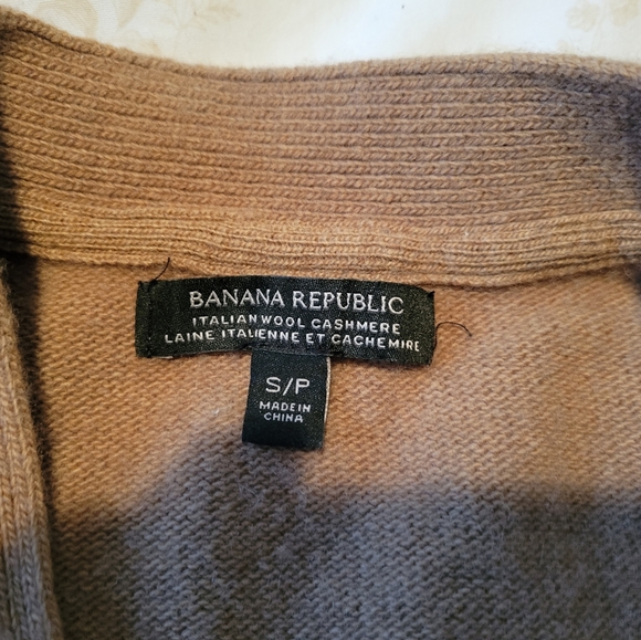Banana Republic Italian Wool Cashmere Cardigan Small - Picture 4 of 5